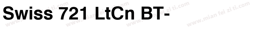 Swiss 721 LtCn BT字体转换